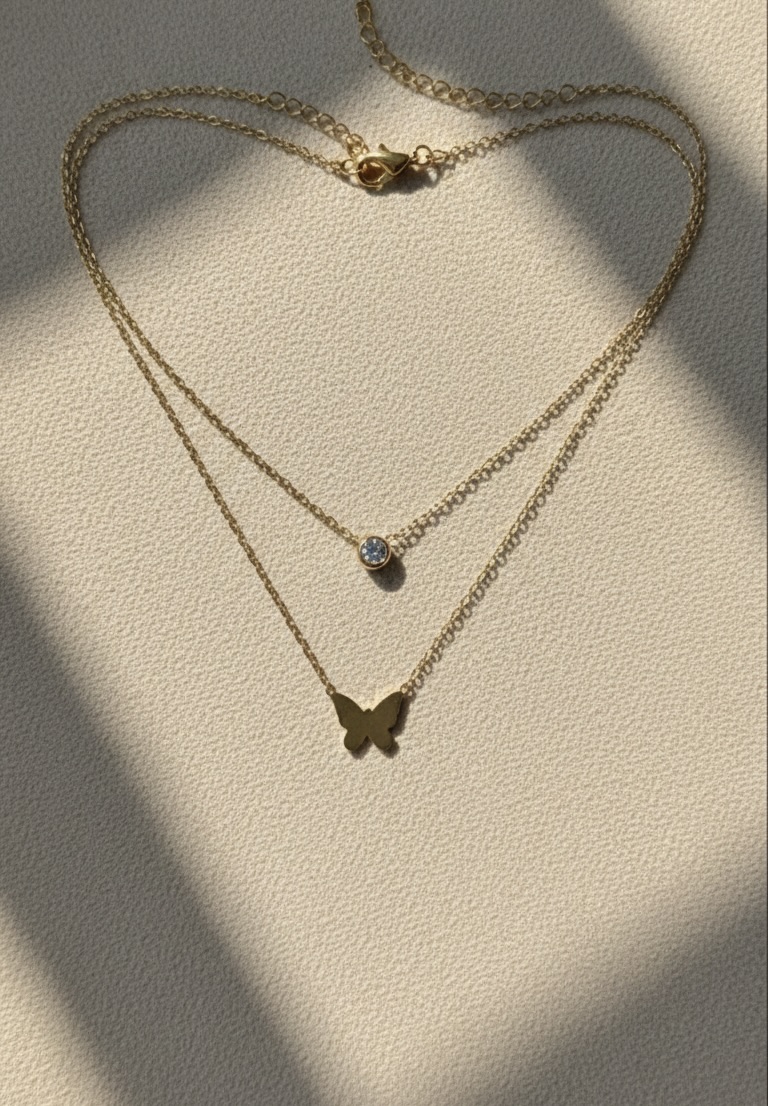 Butterfly Layered Necklace