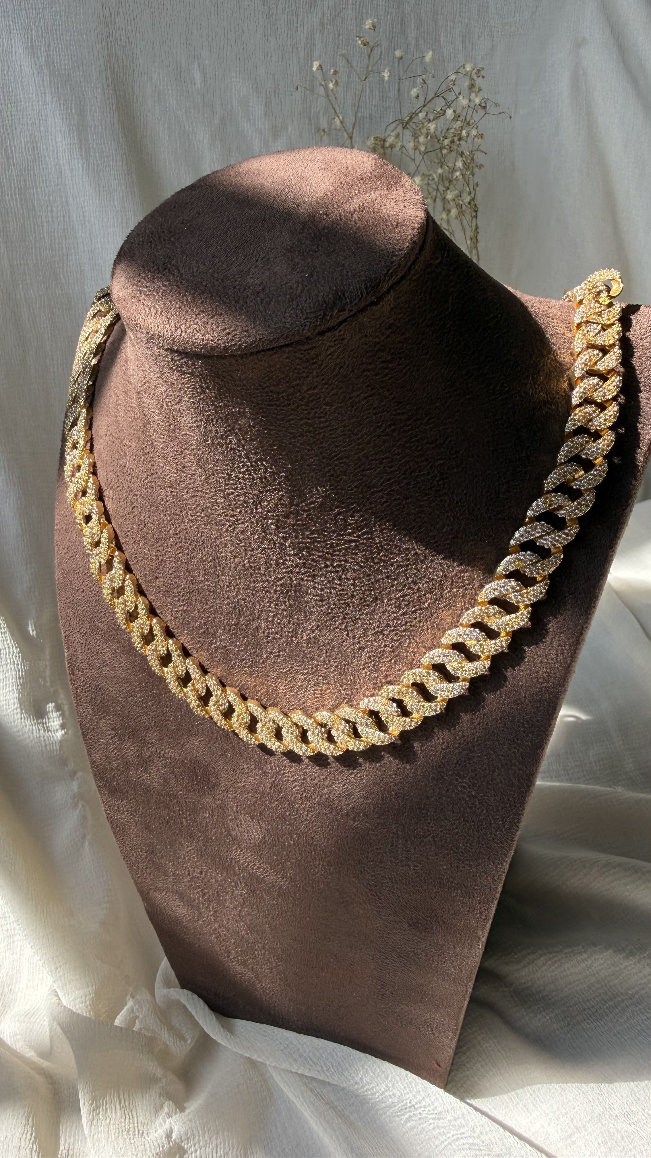 The Glace Pave Cuban Link Necklace - Image 2